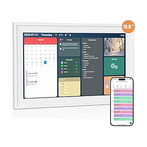 Homlab 15.6 inch Smart Touch Screen Digital Wall Calendar $87