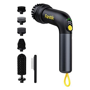 Fanttik G9 Handy Cordless Electric Spin Scrubber w/ 5 Brush Heads & LED Display $35.99 + Free Shipping