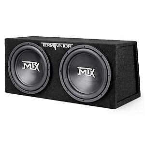 Prime Members: MTX Terminator 12" 1200W Dual Loaded Car Subwoofer Enclosure, 400W RMS $140 + Free Shipping
