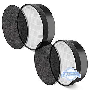 [S&S, AC] $19.47: Levoit LV-H132 Air Purifier Replacement Filter, Genuine Air Filters, 2 Pack