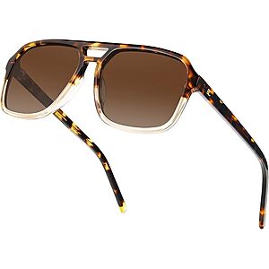 BIRCEN Women's Polarized Acetate Frame Sunglasses (Various Colors) $9.79 + Free Shipping w/ Prime
