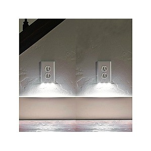 $16.99 | 5-Pk BH Electrical Outlet Covers w/ Built-In Night Light at Woot!