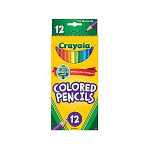 Woot! Arts & Crafts Supplies: 12-Ct Crayola Colored Pencils $1, 24-Color Cra-Z-Art Modeling Clay $3.50 & More + Free S&H w/ Prime