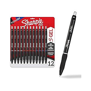 $5.19 | 12-Count Sharpie S-Gel Medium Point 0.7Mm Pens (3 Colors) at Woot!