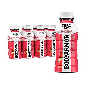 8 Pk 12Oz BODYARMOR ZERO Sugar Watermelon Strawberry Electrolyte Drink $4.15 + Free S&H w/ Prime at Woot!
