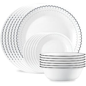 [Prime] $45.59* | Corelle Vitrelle 18-Pc Service for 6 Dinnerware Set at Amazon