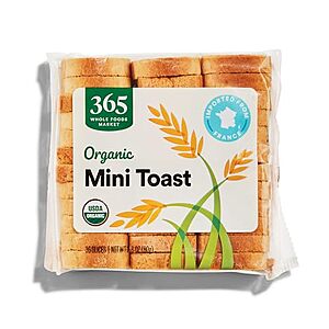[Prime, SnS] $1.31 | 2.8-Oz 365 by Whole Foods Market Organic Mini Toast at Amazon