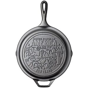 [Prime] $23.94* | Lodge 10.25" America's 250th Anniversary USA Icons Seasoned Cast Iron Skillet at Amazon