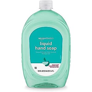 [Prime, SnS] $3.11* | 50-Oz Amazon Basics Liquid Hand Soap Refill (Mango & Coconut Water) at Amazon