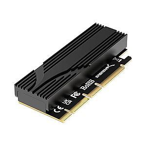 $6.99 | SABRENT M.2 NVMe SSD to PCIe x16 Adapter Card (Grade A Refurbished) at Woot!