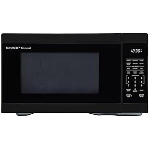 [YMMV, AC] $90.30 | Sharp SMC1161KB 1.1 cu. ft. 1000W Black Countertop Microwave Oven at Amazon