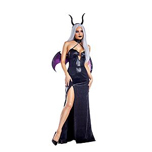 Dreamgirl Succubus Halter Dress with Wing Neckline Women’s Costume – Fantasy Halloween Outfit Multicolor, Size: Medium $22.45