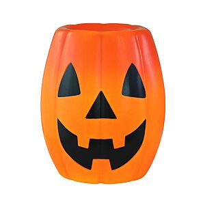 Mr. Halloween 18 in Jack-O-Lantern Candy Bowl with LED Lights, Blow Mold Trick or Treat Holder, Vintage Light Up Halloween Candy Dish $29.97