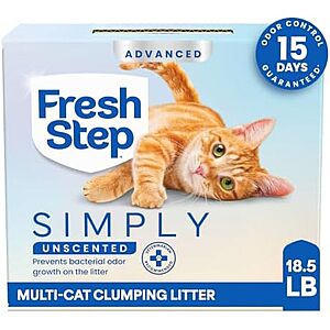 [Prime, SnS] $9.87 | 18.5-Pound Fresh Step Advanced Clumping Cat Litter (Unscented) at Amazon