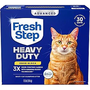 [Prime, SnS] $11.63 | 17.5-Pound Fresh Step Clumping Cat Litter (Heavy Duty Advanced) at Amazon