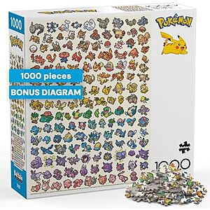 $12.97* | 1000-Pc Buffalo Games Pokémon Pixel Rainbow Jigsaw Puzzle at Amazon