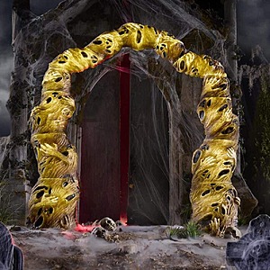 Home Accents Holiday 7 FT H 6.6 FT W Grave & Bones LED Twisted Souls Archway, $79.98, FS, Home Depot