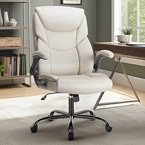 JHK Ergonomic Office Chair Heavy Duty Task Desk Chair with Flip-up Arms PU Leather Adjustable Swivel Rolling Gaming Chair $68.5 + Free Shipping