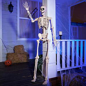 $43 FS Walmart by Joyin Joyfy 5 FT Halloween Skeleton, Full Body Movable Joints, Giant Skeletons for Halloween