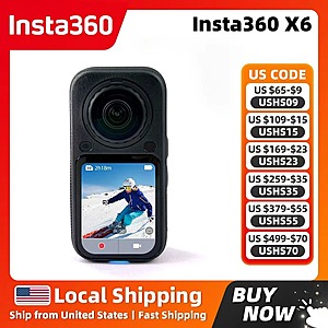 Insta360 X6 8K 1-Inch Imaging Action Camera Dual Standard Bundle $611 + Free Shipping