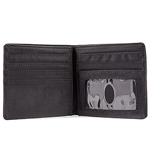 Big Skinny Men's World Leather Bi-Fold Slim Wallet, Holds Up to 35 Cards $4.95