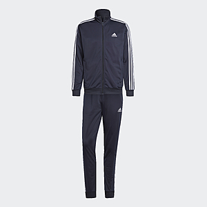 adidas men Basic 3-Stripes Tricot Track Suit $32 + Free Shipping