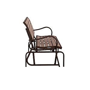 LIFETIME 60290 Wood Alternative Glider Bench, Mocha Brown $186.13