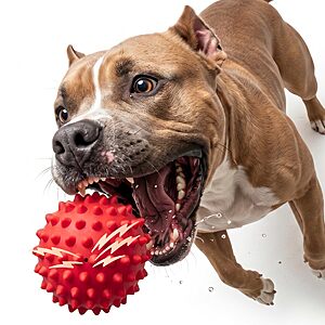 Amazon – Apasiri 3.5" Squeaky Dog Ball for Aggressive Chewers - $5.98 w/ Code