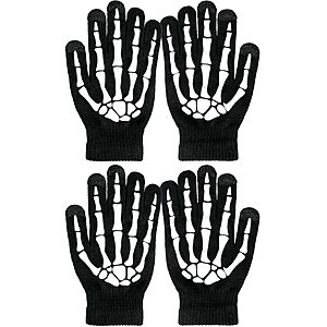 Amazon – OTPEH 2-Pair Glow-in-the-Dark Skeleton Gloves - $4.50 w/ Code