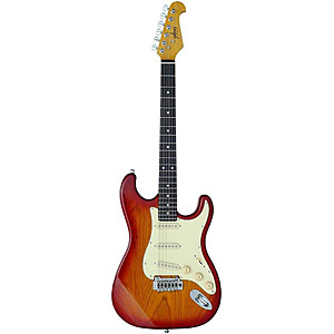 Indio by Monoprice Cali DLX Plus Solid Ash Electric Guitar w/ Gig Bag $129.99 + Free S&H