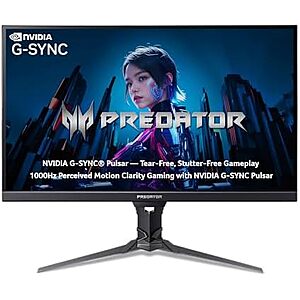 [AC] $318.27 | Acer Predator 27in QHD 2560x1440 IPS 360Hz Gaming Monitor XB273U F5bmiiprx at Amazon
