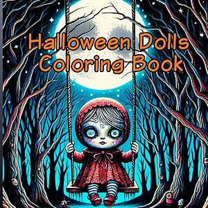 Halloween Dolls Coloring Book $6