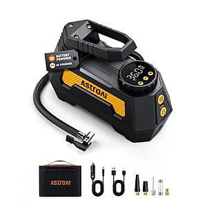 AstroAI H2 Pro Cordless Tire Inflator Portable Air Compressor 12VDC Battery $22.49