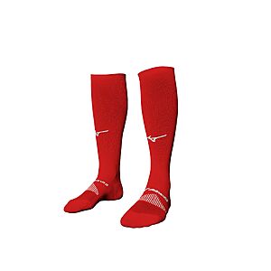 Mizuno Performance Otc Sock, Red, Large ( 1 Small And 1 Medium Size Also Discounted) $3.42