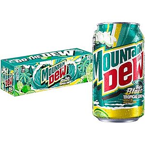 3/$11.99 Mountain Dew Baja Blast 12oz 12cans per pack Multbuy