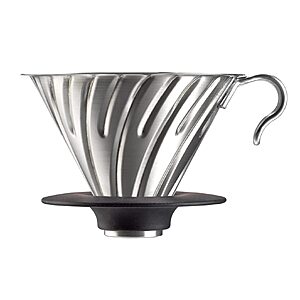Hario V60 Metal Pour Over Coffee Dripper Size 02 (Silver) $26.20 + Free Shipping w/ Prime or on $35+