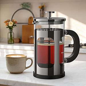 Veken 21-Oz Small French Press Coffee Maker w/ 4-Level Stainless Steel Filter $20.98 + Free Shipping w/ Prime or on $35+