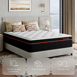 Sweetnight Twilighty 14" Cooling Gel Memory Foam Hybrid Mattress (King) $284 + Free Shipping