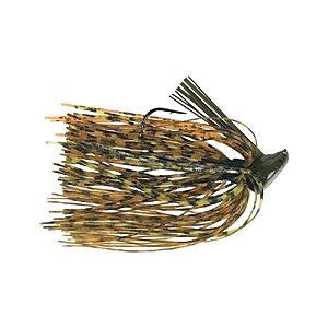 Lures Buckeye Flat Top Finesse Jig with Premium Skirting & Rubber Skirt Collar Durable Versatile Fishing Bait Perfect Craw, 1/2 oz