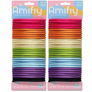 64-Count Amifiy No Damage Hair Ties (Multicolor) $3.17 + Free Shipping w/ Prime or on orders over $35