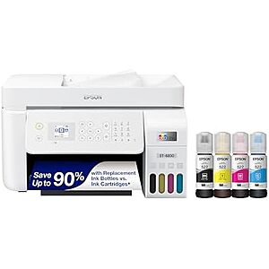 $199.99* | Epson EcoTank ET-4800 Wireless All-in-One Cartridge-Free Supertank Printer at Amazon