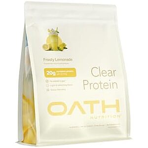 [SnS] $22.79 | Oath Nutrition Clear Whey Isolate Protein Powder, Frosty Lemonade, 18 Servings at Amazon