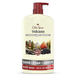 [Prime, SnS, AC] $24.83 | 4 × 30-Oz Old Spice Body Wash for Men (Volcano) ($6.21 each) at Amazon