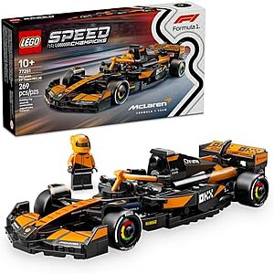 $15.39 | 269-Piece LEGO Speed Champions: Formula 1 - McLaren F1 Team MCL38 (77251, 2025) at Amazon