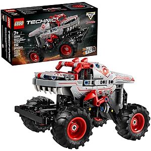 $15.74 | 232-Piece LEGO Technic: Monster Jam - Monster Jam ThunderROARus Pull-Back (42200, 2025) at Amazon