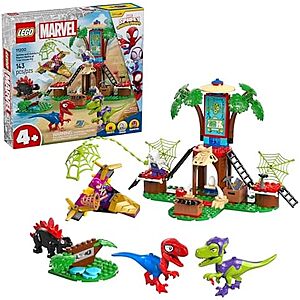$30.79 | 143-Piece LEGO Spidey and Gobby's Raptor Battle at Tree House HQ (11200, 2025) at Amazon