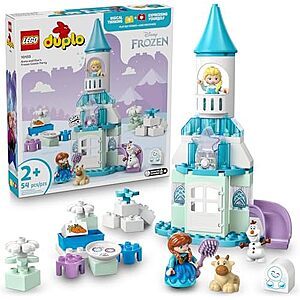 $36.39 | 54-Piece LEGO Duplo: Frozen - Anna and Elsa's Frozen Castle Party (10455, 2025) at Amazon