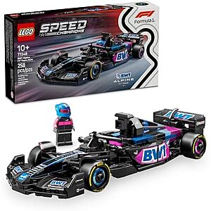 $15.39* | 258-Piece LEGO Speed Champions: Formula 1 - BWT Alpine F1 Team A524 (77248, 2025) at Amazon