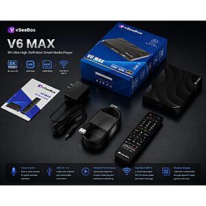 Vseebox V6 Max 4GB+64GB Vsee Box Time Shift with Parental Control 6K Ultra HD $214.6 + Free Shipping