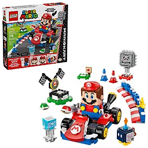 278 Pcs LEGO Super Mario: Mario Kart - Interactive LEGO Mario & Standard Kart (72043) $29.39 at Target
